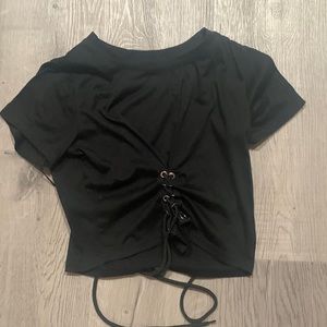 cute black crop top